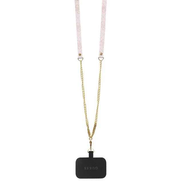 Чохол Guess Crossbody 4G Metal Logo для iPhone 15 Pro Pink (GUHCP15LP4TDSCPP)