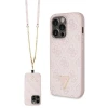 Чохол Guess Crossbody 4G Metal Logo для iPhone 15 Pro Max Pink (GUHCP15XP4TDSCPP)