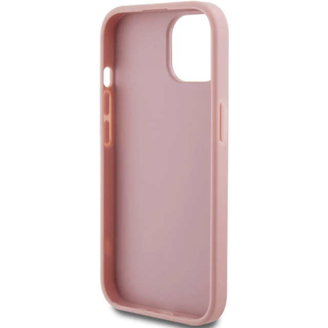 Чохол Guess Glitter Script Big 4G для iPhone 15 Pink (GUHCP15SHG4SGP)