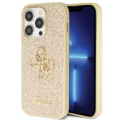 Чохол Guess Glitter Script Big 4G для iPhone 14 Pro Gold (GUHCP14LHG4SGD)