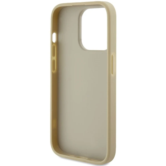 Чохол Guess Glitter Script Big 4G для iPhone 15 Pro Gold (GUHCP15LHG4SGD)