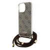 Чохол Guess Crossbody Cord 4G Print для iPhone 15 Pro Max Brown (GUHCP15XHC4SEW)