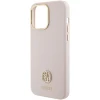 Чохол Guess Silicone Logo Strass 4G для iPhone 15 Pro Max Pink (GUHCP15XM4DGPP)