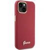 Чохол Guess Silicone Script Metal Logo & Frame для iPhone 15 Magenta (GUHCP15SSMBSLM)