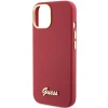 Чохол Guess Silicone Script Metal Logo & Frame для iPhone 15 Magenta (GUHCP15SSMBSLM)