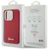 Чохол Guess Silicone Script Metal Logo & Frame для iPhone 15 Pro Magenta (GUHCP15LSMBSLM)