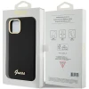 Чохол Guess Silicone Script Metal Logo & Frame для iPhone 15 Black (GUHCP15SSMBSLK)
