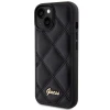 Чохол Guess Quilted Metal Logo для iPhone 15 Black (GUHCP15SPSQSQSK)