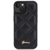 Чохол Guess Quilted Metal Logo для iPhone 15 Black (GUHCP15SPSQSQSK)