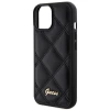 Чохол Guess Quilted Metal Logo для iPhone 15 Black (GUHCP15SPSQSQSK)