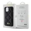 Чохол Guess Quilted Metal Logo для iPhone 15 Black (GUHCP15SPSQSQSK)