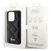 Чохол Guess Quilted Metal Logo для iPhone 15 Pro Black (GUHCP15LPSQSQSK)