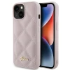Чохол Guess Quilted Metal Logo для iPhone 15 Pink (GUHCP15SPSQSQSP)