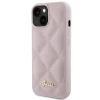 Чохол Guess Quilted Metal Logo для iPhone 15 Pink (GUHCP15SPSQSQSP)
