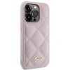 Чохол Guess Quilted Metal Logo для iPhone 15 Pro Pink (GUHCP15LPSQSQSP)