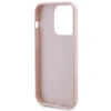 Чохол Guess Quilted Metal Logo для iPhone 15 Pro Max Pink (GUHCP15XPSQSQSP)