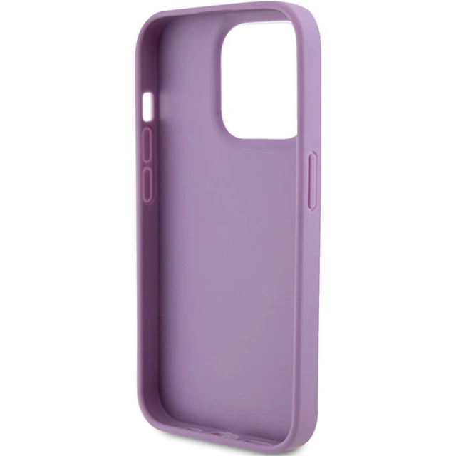 Чохол Guess Leather 4G Stamped для iPhone 15 Pro Light Purple (GUHCP15LP4EPMU)