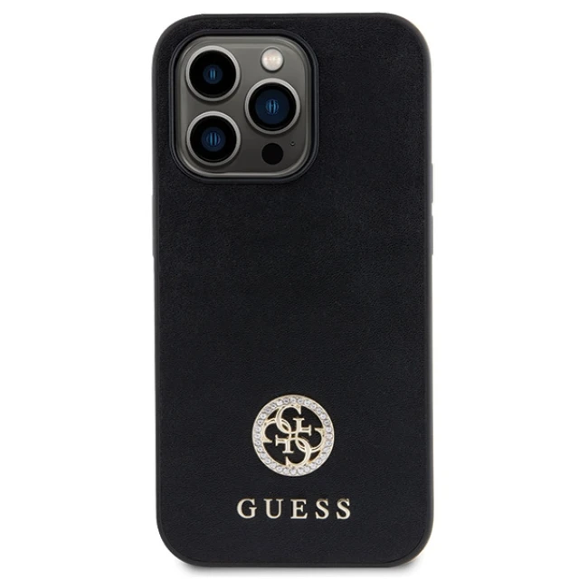 Чехол Guess Strass Metal Logo для iPhone 13 Pro Max Black (GUHCP13XPS4DGPK)