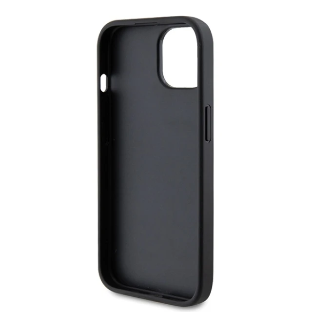 Чохол Guess Strass Metal Logo для iPhone 15 Plus Black (GUHCP15MPS4DGPK)