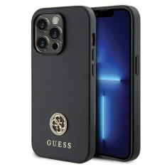Чохол Guess Strass Metal Logo для iPhone 15 Pro Black (GUHCP15LPS4DGPK)