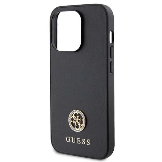 Чохол Guess Strass Metal Logo для iPhone 15 Pro Max Black (GUHCP15XPS4DGPK)