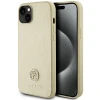 Чохол Guess Leather 4G Metal Logo Strass для iPhone 15 Gold (GUHCP15SPS4DGPD)