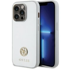 Чохол Guess Strass Metal Logo для iPhone 15 Pro Silver (3666339151164)