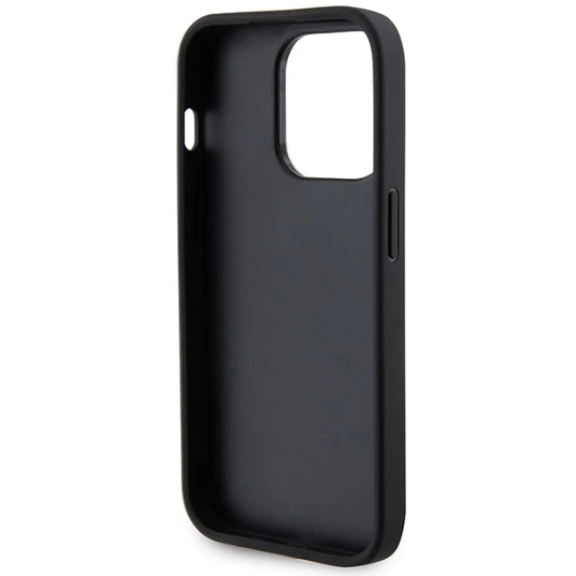 Чохол Guess Perforated 4G Glitter Logo для iPhone 15 Pro Black (GUHCP15LPSP4LGK)
