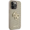 Чохол Guess Perforated 4G Glitter Logo для iPhone 15 Pro Gold (GUHCP15LPSP4LGD)