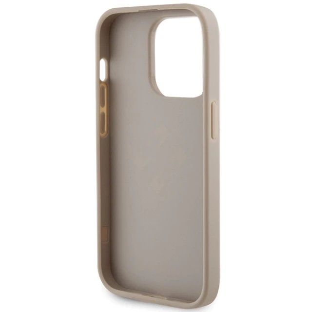 Чохол Guess Perforated 4G Glitter Logo для iPhone 15 Pro Gold (GUHCP15LPSP4LGD)