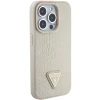 Чохол Guess Croco Triangle Logo для iPhone 15 Pro Gold (GUHCP15LPCRTHCD)