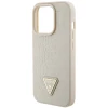 Чохол Guess Croco Triangle Logo для iPhone 15 Pro Gold (GUHCP15LPCRTHCD)