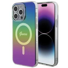 Чохол Guess IML Iridescent для iPhone 15 Pro Rainbow with MagSafe (GUHMP15LHITSK)