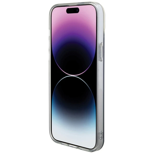 Чохол Guess IML Iridescent для iPhone 15 Pro Rainbow with MagSafe (GUHMP15LHITSK)