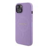 Чохол Guess Saffiano для iPhone 15 Purple with MagSafe (GUHMP15SPSAHMCU)