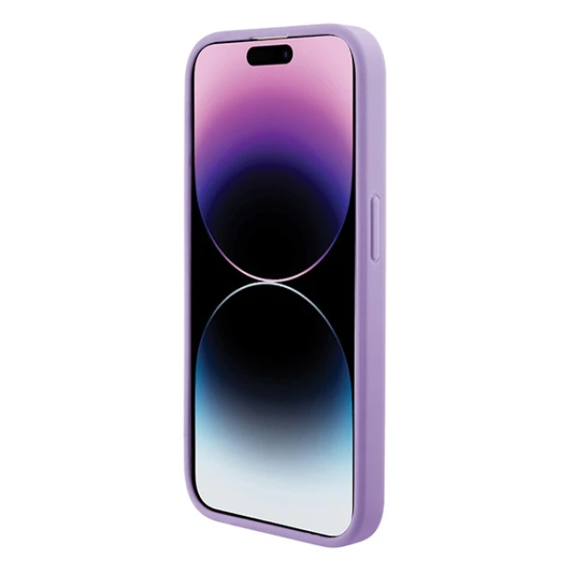 Чохол Guess Saffiano для iPhone 15 Purple with MagSafe (GUHMP15SPSAHMCU)