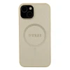 Чохол Guess Saffiano для iPhone 15 Plus Gold with MagSafe (GUHMP15MPSAHMCB)