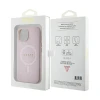 Чохол Guess Saffiano для iPhone 15 Pink with MagSafe (GUHMP15SPSAHMCP)