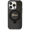 Чохол Guess Ring Stand Script Glitter для iPhone 13 Pro Black with MagSafe (GUHMP13LHRSGSK)