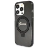 Чохол Guess Ring Stand Script Glitter для iPhone 13 Pro Max Black with MagSafe (GUHMP13XHRSGSK)