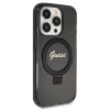 Чохол Guess Ring Stand Script Glitter для iPhone 13 Pro Max Black with MagSafe (GUHMP13XHRSGSK)
