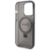 Чохол Guess Ring Stand Script Glitter для iPhone 13 Pro Max Black with MagSafe (GUHMP13XHRSGSK)