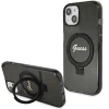 Чохол Guess Ring Stand Script Glitter для iPhone 15 | 14 | 13 Black with MagSafe (GUHMP14SHRSGSK)