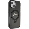 Чохол Guess Ring Stand Script Glitter для iPhone 15 | 14 | 13 Black with MagSafe (GUHMP14SHRSGSK)