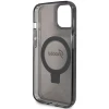 Чохол Guess Ring Stand Script Glitter для iPhone 15 | 14 | 13 Black with MagSafe (GUHMP14SHRSGSK)