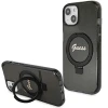 Чохол Guess Ring Stand Script Glitter для iPhone 15 Plus Black with MagSafe (GUHMP15MHRSGSK)