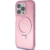 Чохол Guess Ring Stand Script Glitter для iPhone 15 Pro Pink with MagSafe (GUHMP15LHRSGSP)
