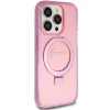 Чохол Guess Ring Stand Script Glitter для iPhone 15 Pro Pink with MagSafe (GUHMP15LHRSGSP)