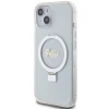 Чехол Guess Ring Stand Script Glitter для iPhone 15 | 14 | 13 Transparent with MagSafe (GUHMP15SHRSGSD)