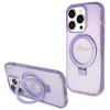 Чехол Guess Ring Stand Script Glitter для iPhone 13 Pro Max Purple with MagSafe (GUHMP13XHRSGSU)